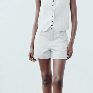 Zara-White Vest - Cotton